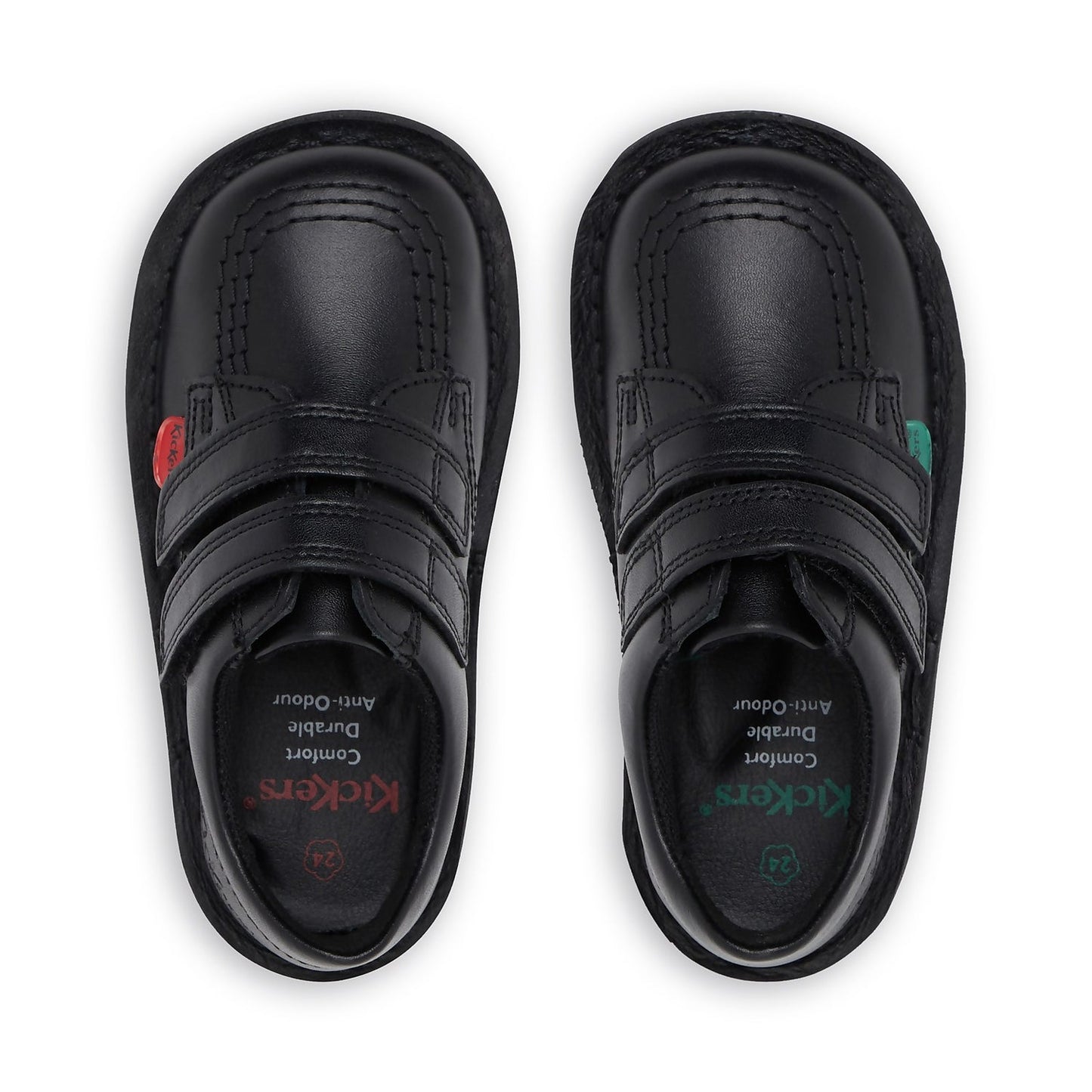 Infant Kick Lo Black Leather