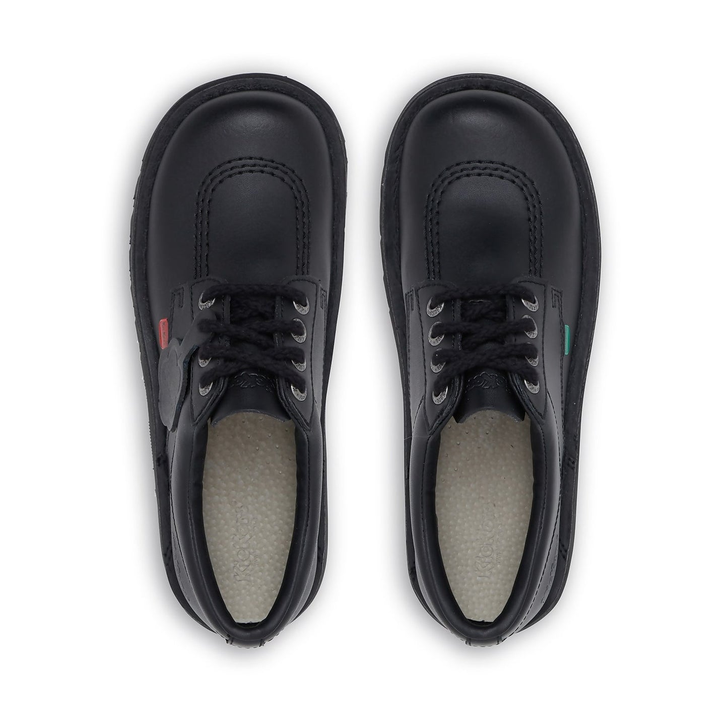 Womens Kick Lo Black Leather
