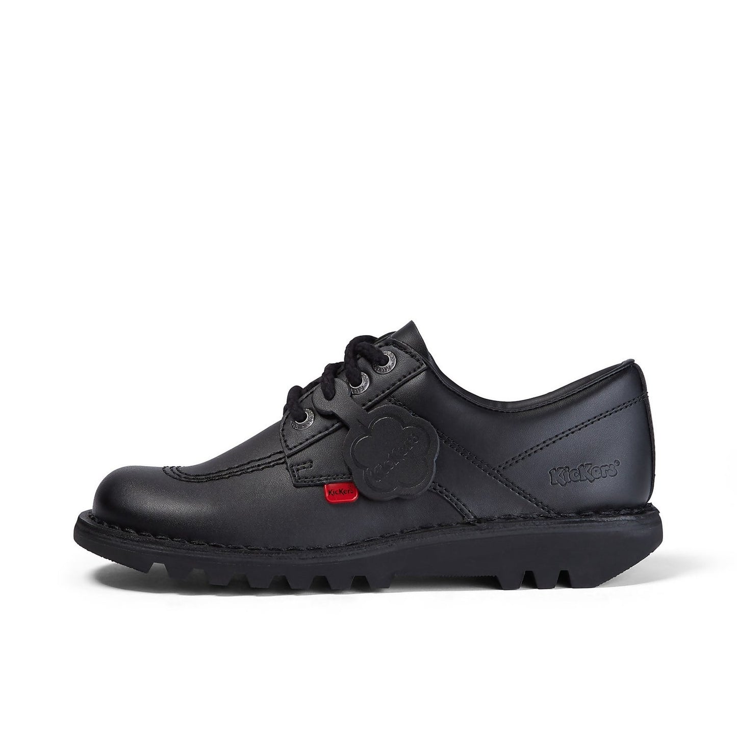 Womens Kick Lo Black Leather