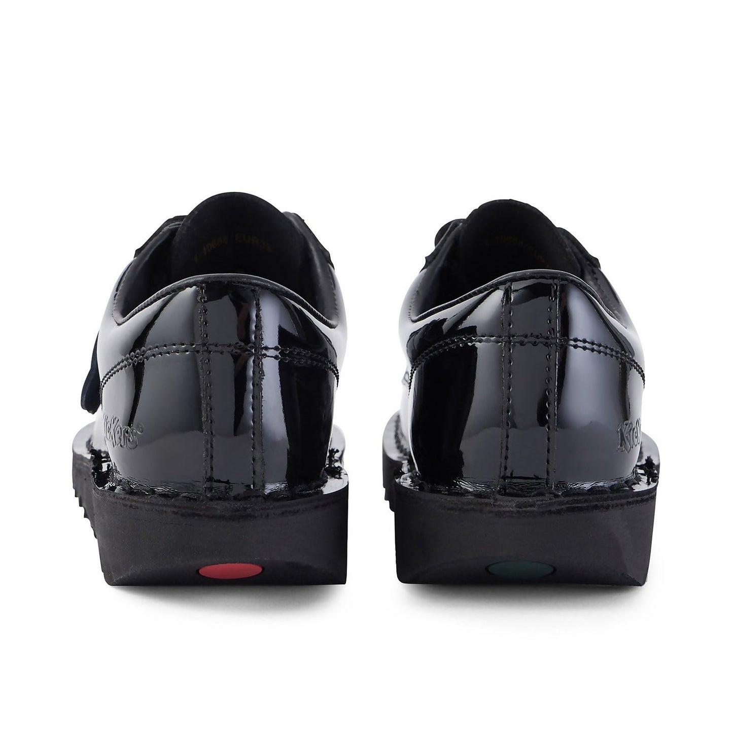 Womens Kick Lo Patent Black Leather