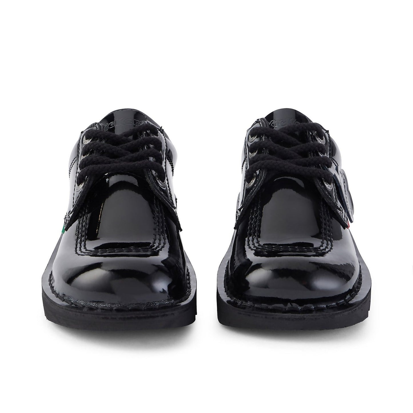 Womens Kick Lo Patent Black Leather