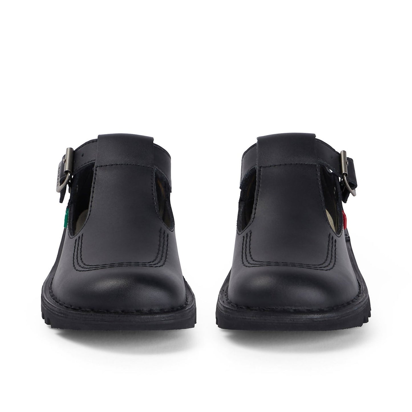 Women's T-Bar Black Leather