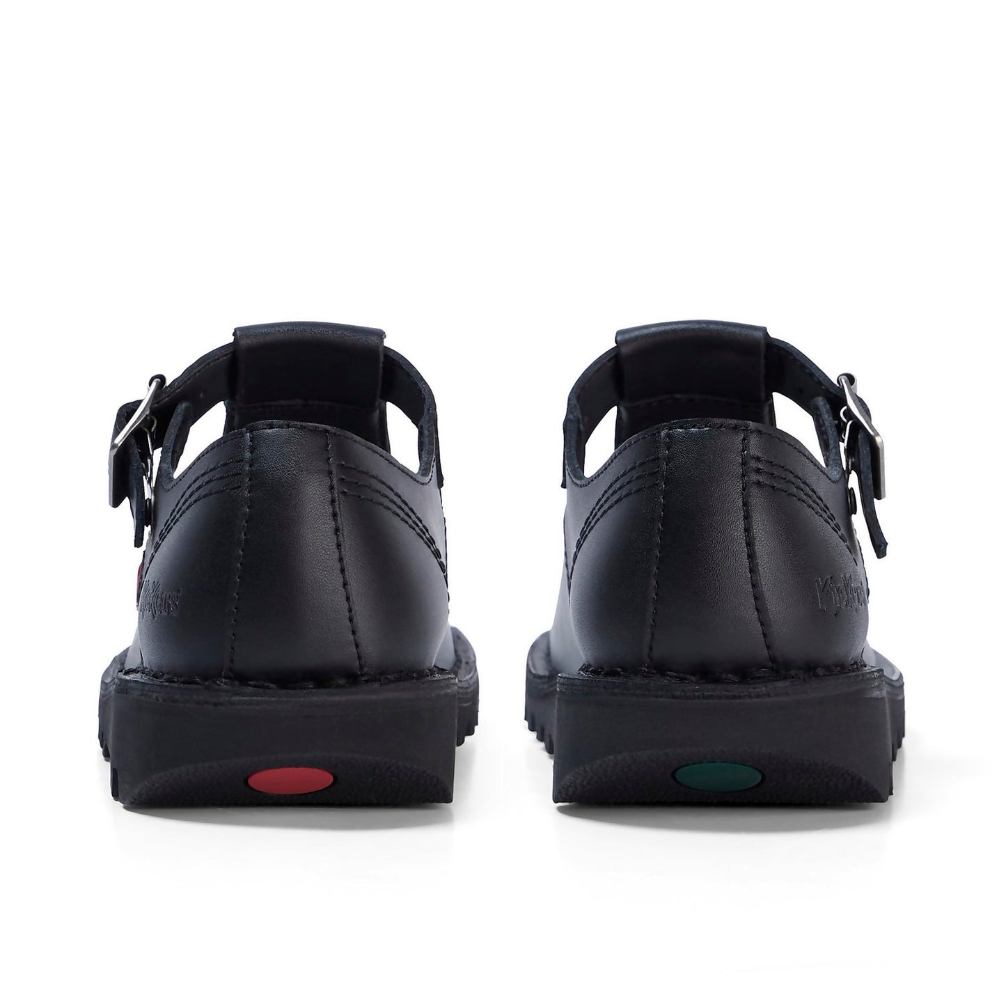 Women's T-Bar Black Leather