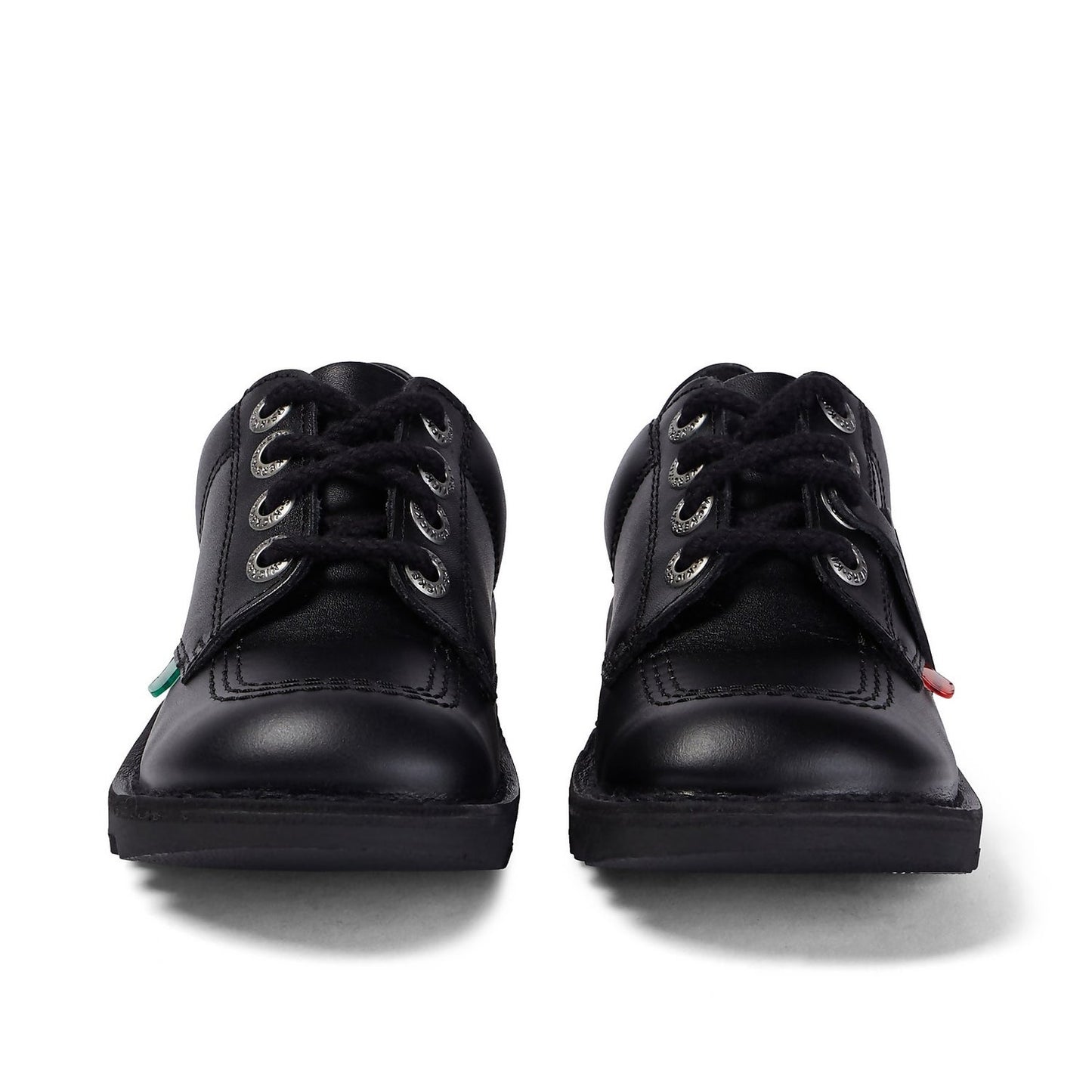 Junior Unisex Kick Lo Black Leather