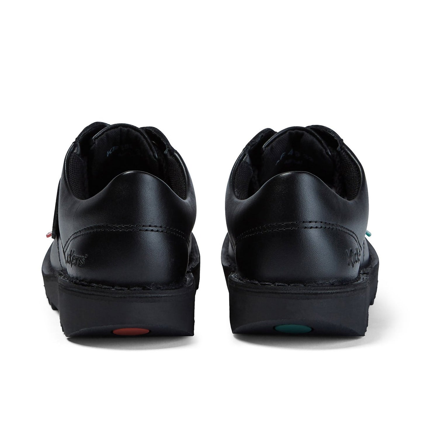 Junior Unisex Kick Lo Black Leather