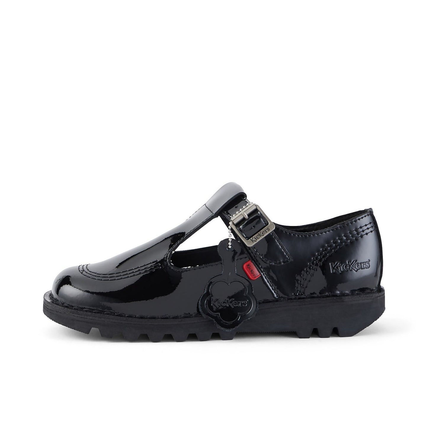Women's T-Bar Black Patent Leather