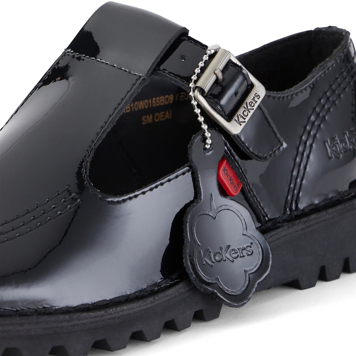 Women's T-Bar Black Patent Leather