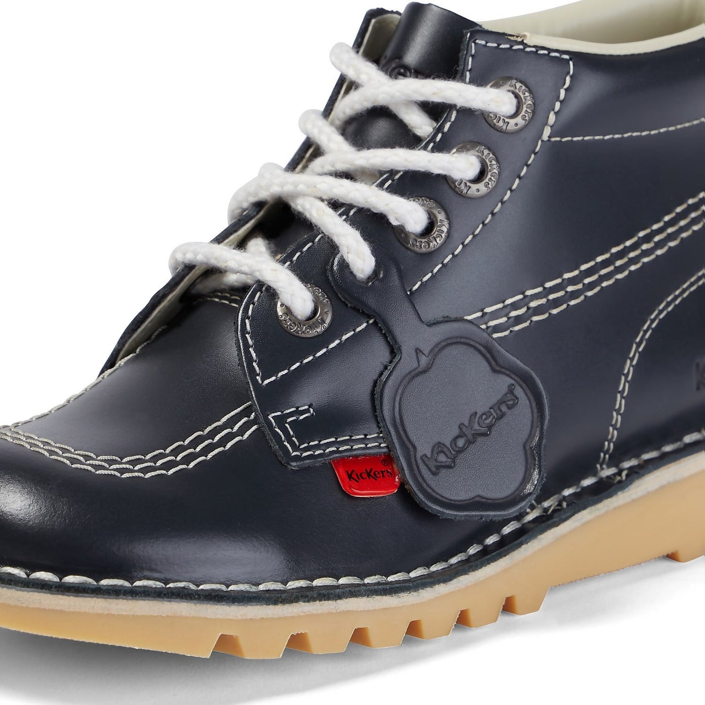 Women's Kick Hi Leather Navy