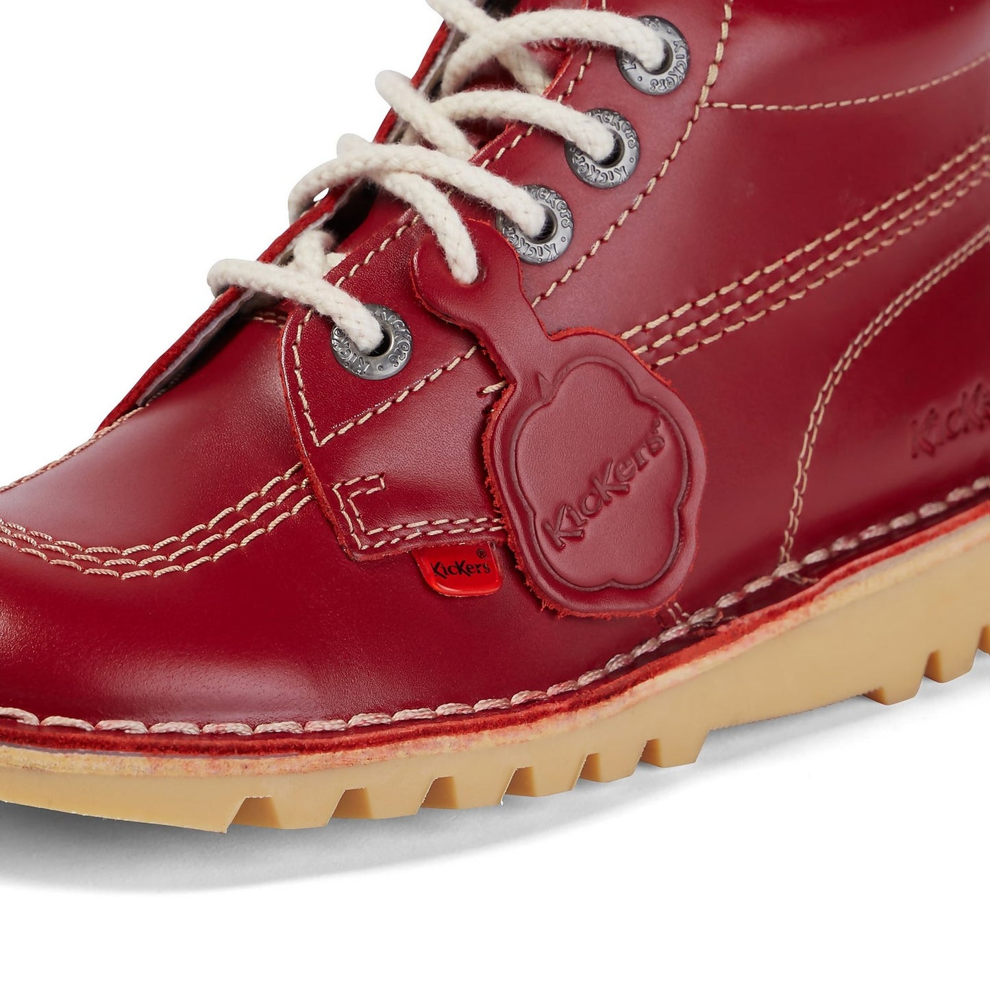Women's Kick Hi Leather Red