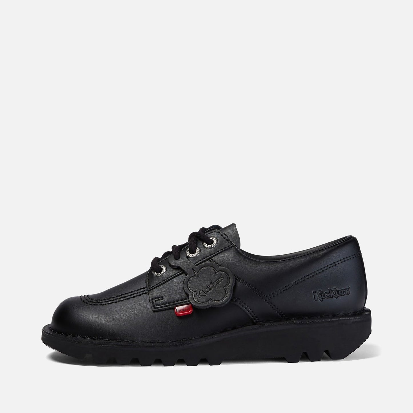 Mens Kick Lo Black Leather
