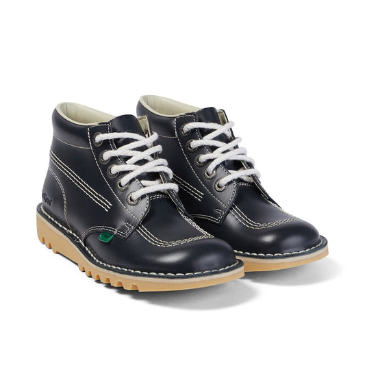 Women's Kick Hi Leather Navy
