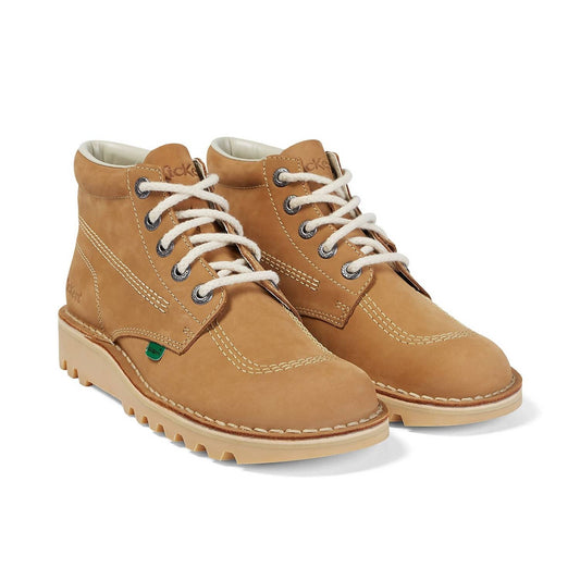 Womens Kick Hi Nubuck Tan